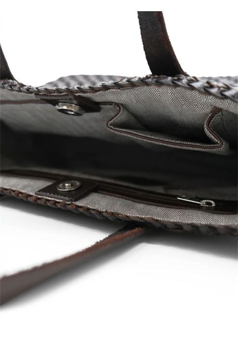 borsa salvage irregular woven borsa marrone DRAGON DIFFUSION | DGW58171DARK BROWN